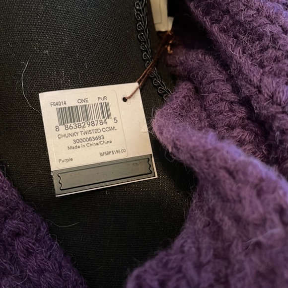 Coach chunky twisted Cowl scarf - Picture 2 of 2